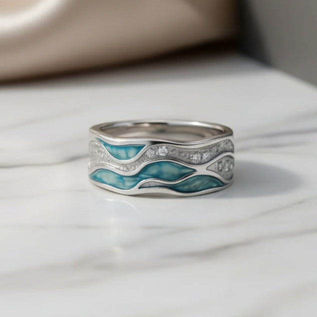 Argent Bague artisanal délicat