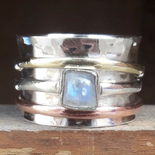 Argent Bague artisanal délicat