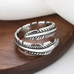 Argent Bague artisanal délicat