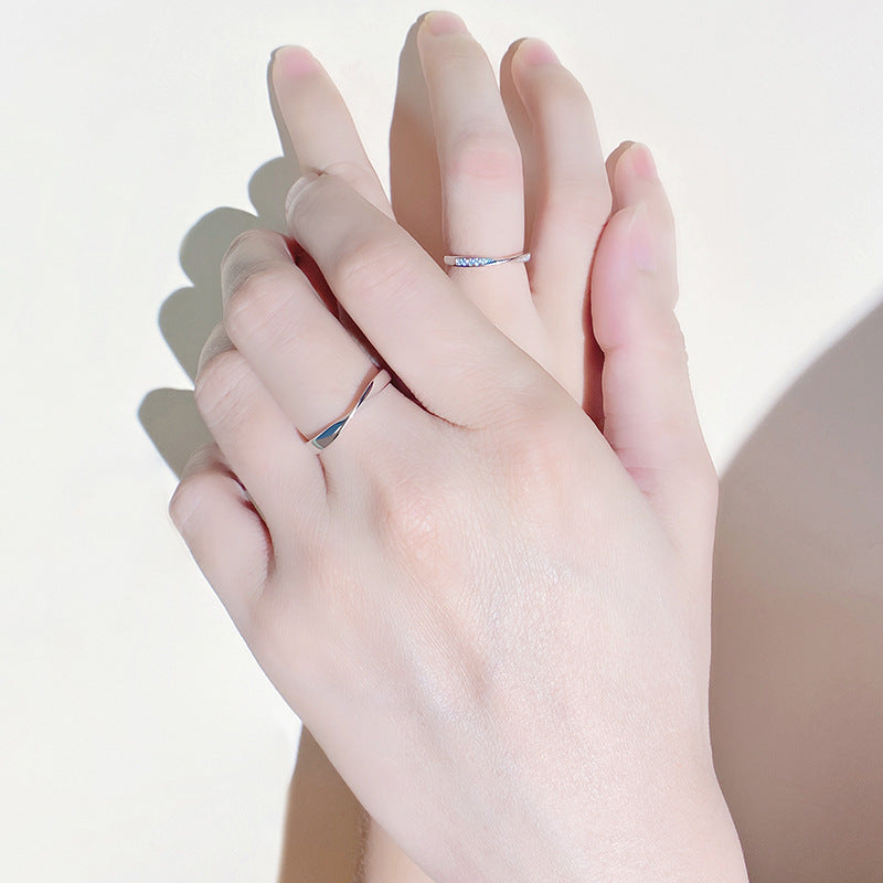 Argent Bague artisanal délicat