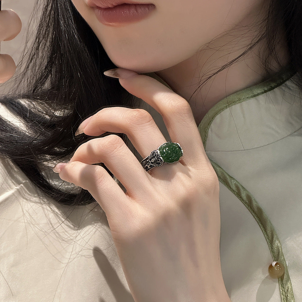 Argent Bague artisanal délicat