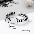 Argent Bague classique au charme intemporel