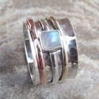 Argent Bague artisanal délicat