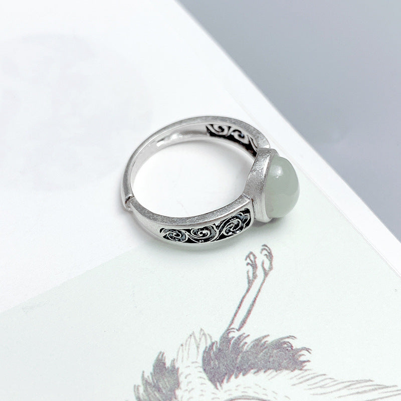 Argent Bague artisanal délicat