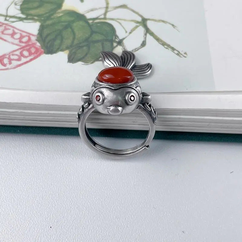 Argent Bague artisanal délicat