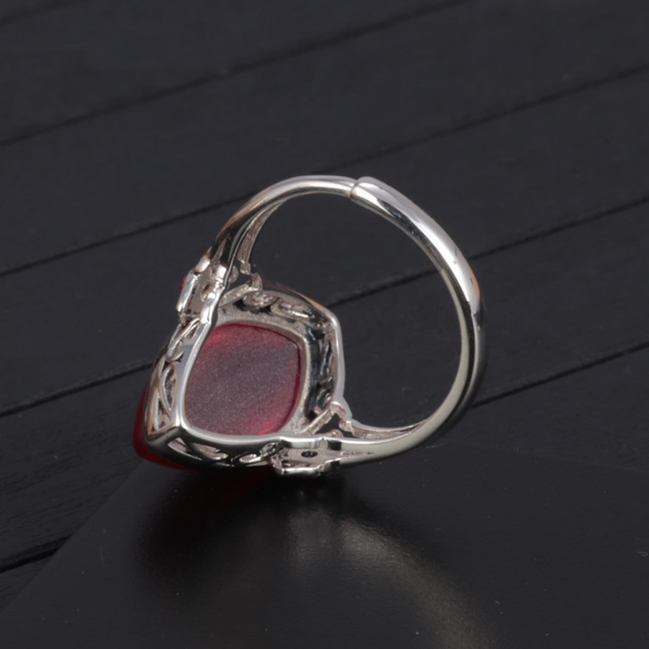 Argent Bague artisanal délicat