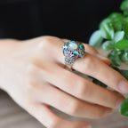 Argent Bague artisanal délicat