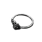 Argent Bague artisanal délicat