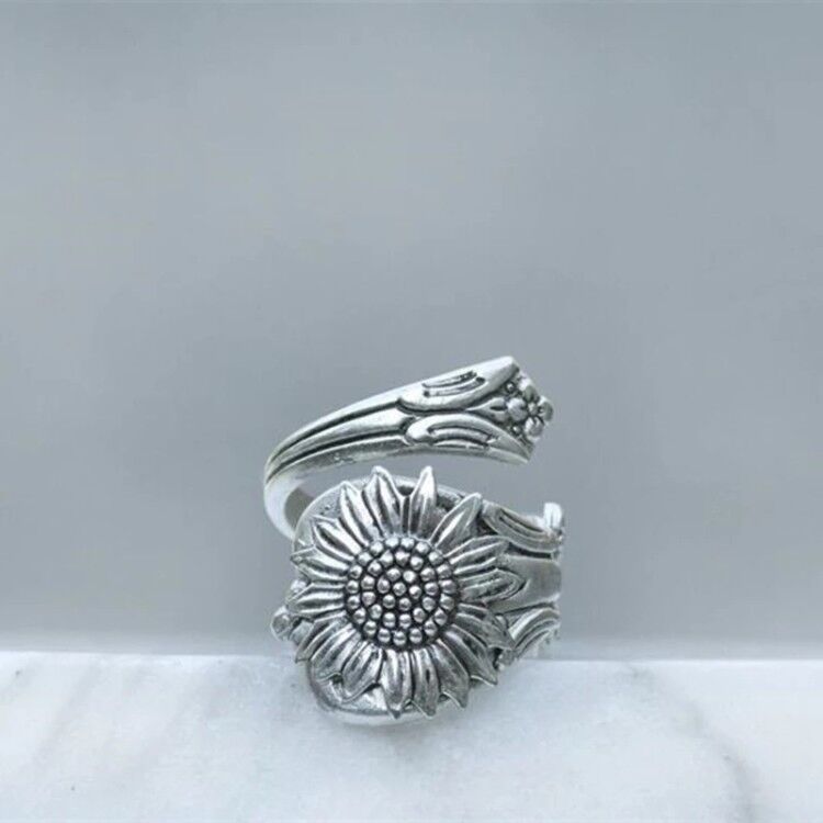 Argent Bague artisanal délicat