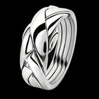 Argent Bague artisanal délicat