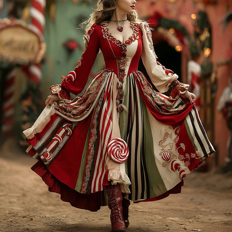 Baumwoll Zweifarbiger Pullover Beige-Navy